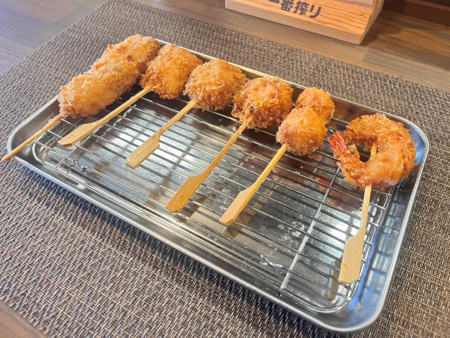 大阪府風：串カツ盛り合わせ