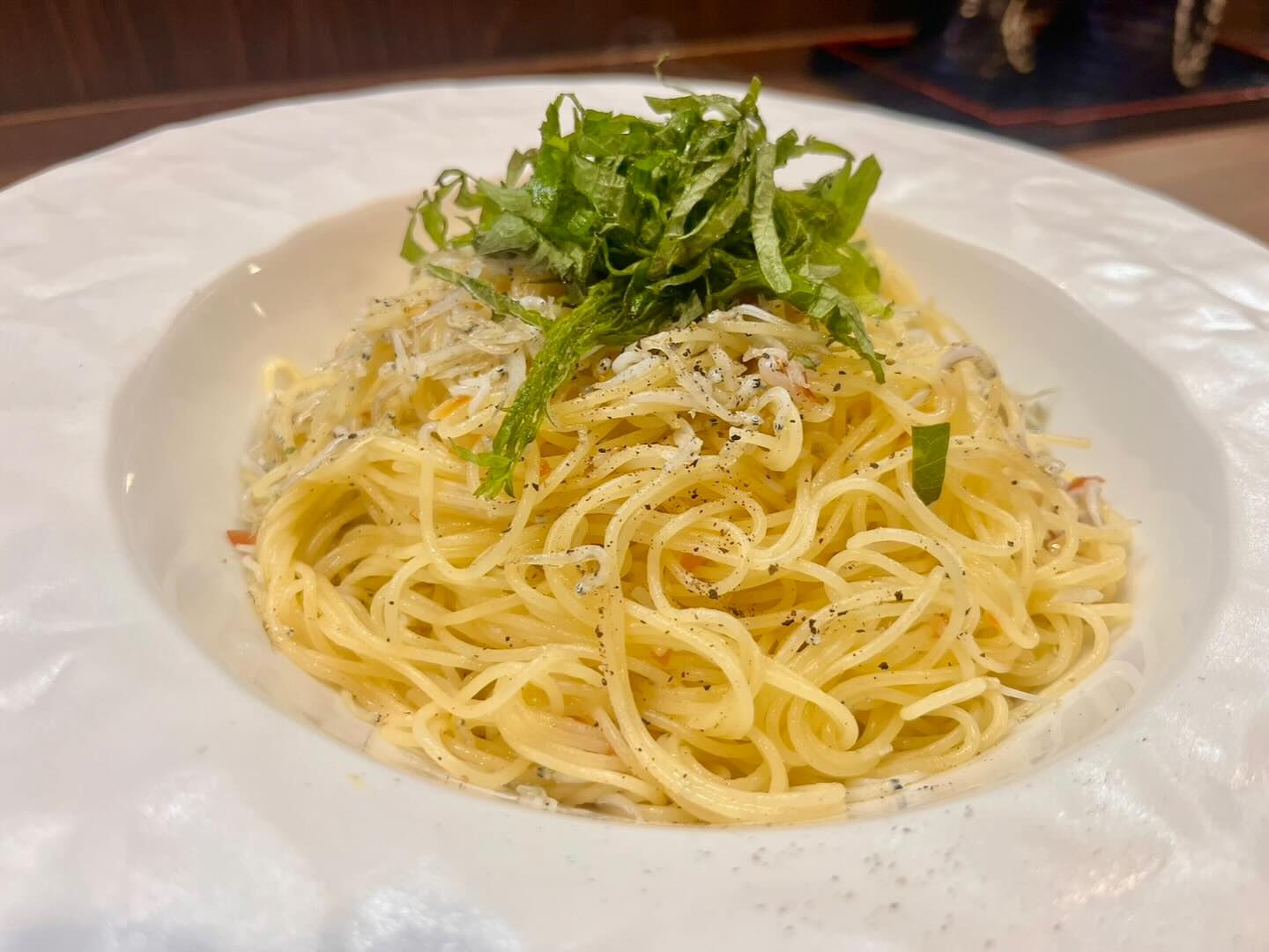 和歌山県風：しらすパスタ