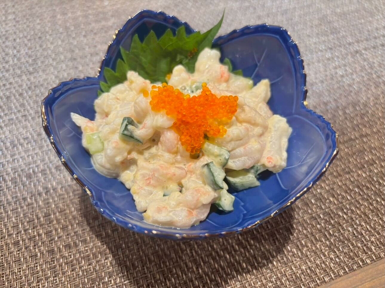 福井県風：甘えびわさびマヨ和え